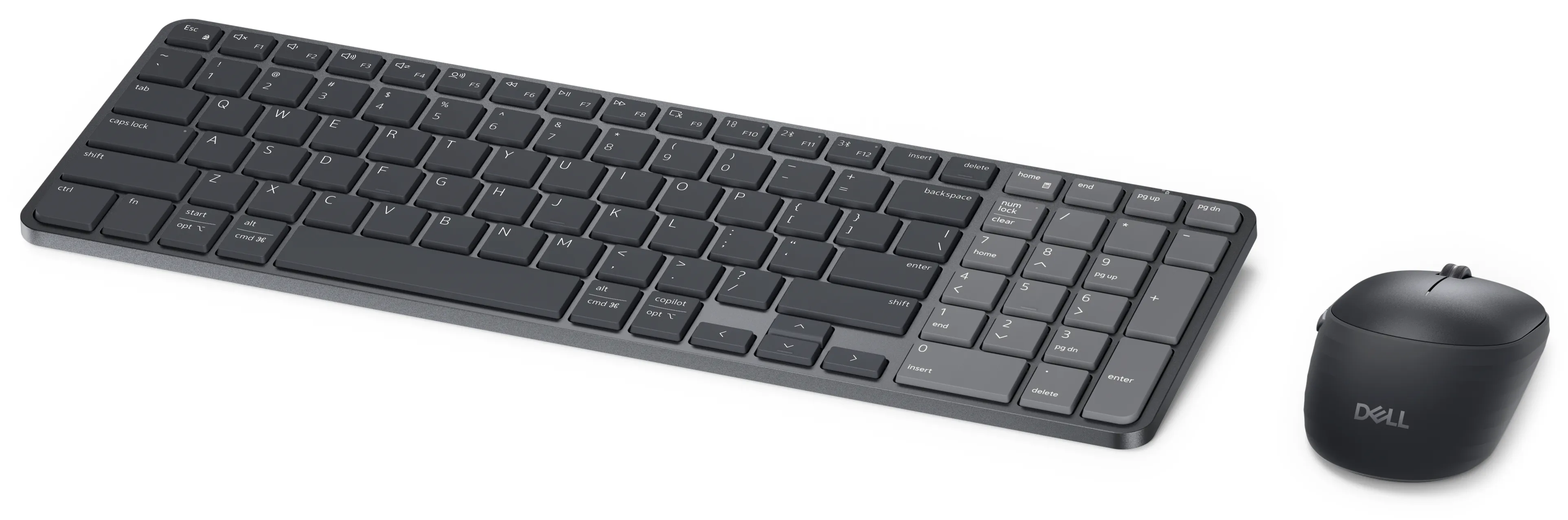 Dell Pro 7 KM746 -langaton n&auml;pp&auml;imist&ouml; ja hiiri, grafiitti