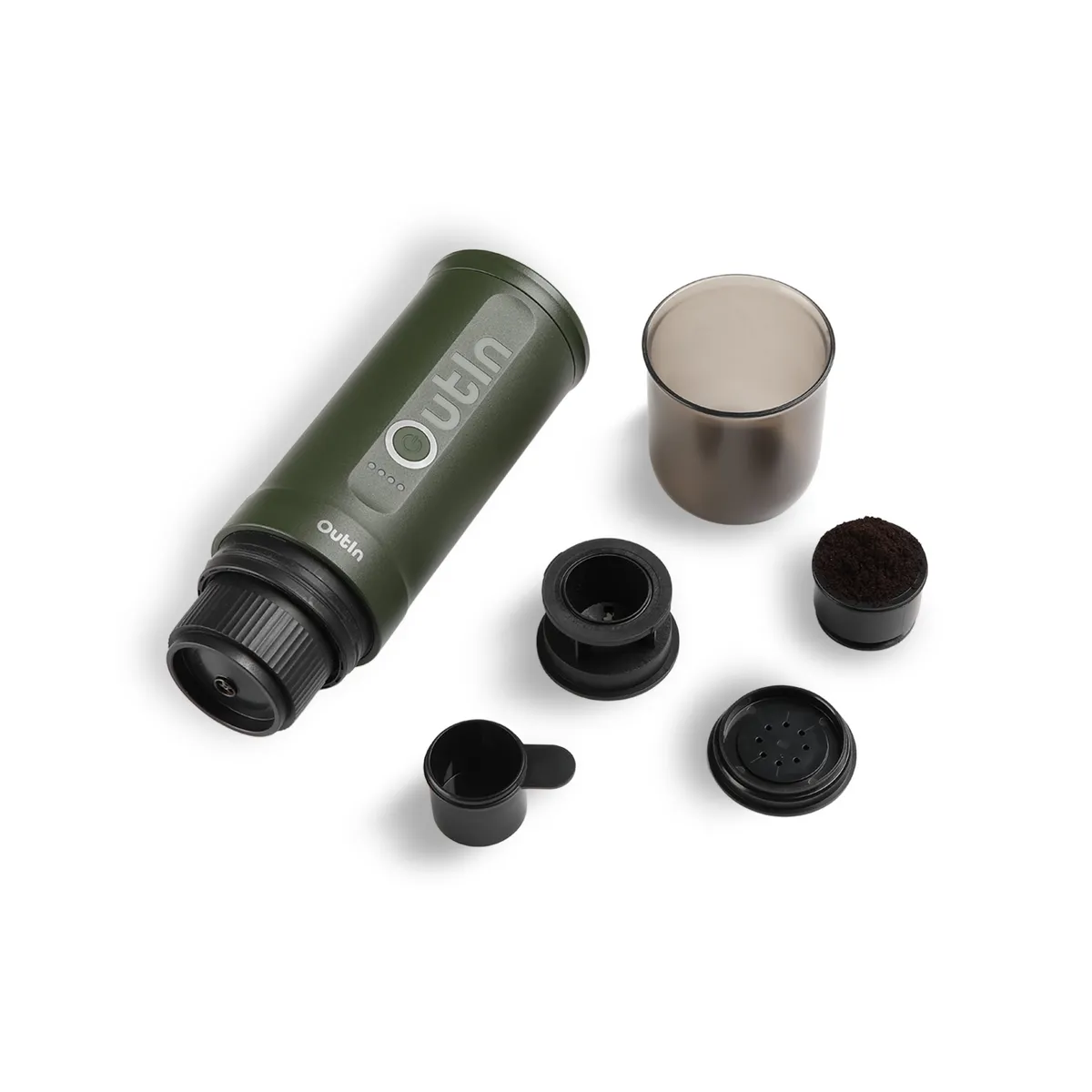OutIn Traveler Espresso - travel kit, Forest Green