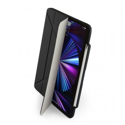 Pipetto iPad Pro 11-tums (2021) Origami No3 Pencil fodra - Svart