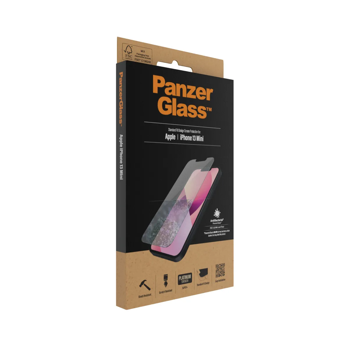 PanzerGlass Classic Fit, iPhone 13 mini -panssarilasi