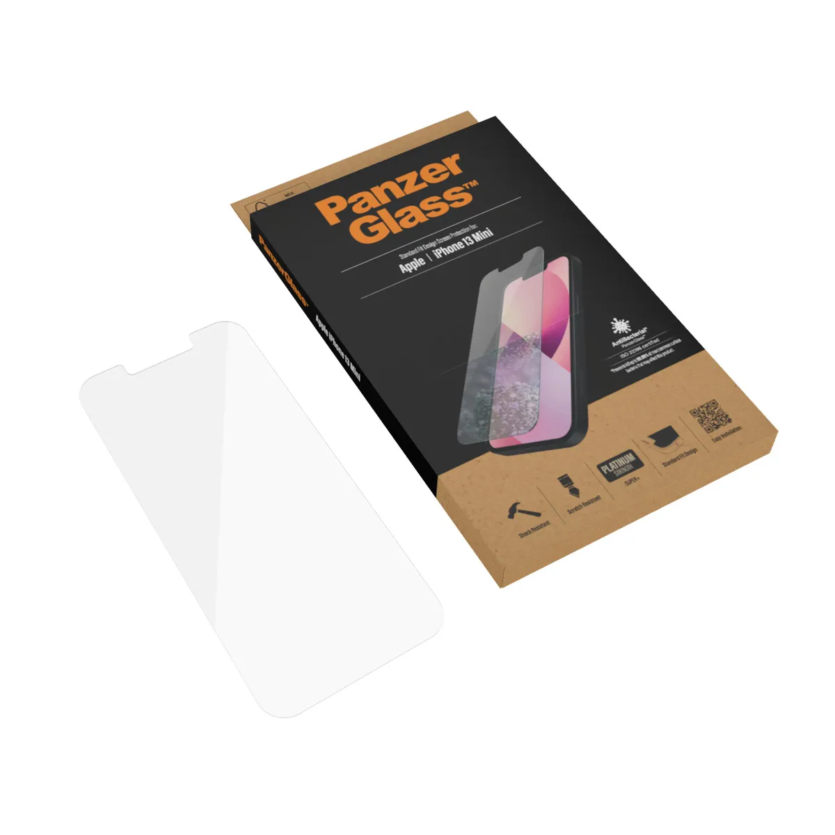 PanzerGlass Classic Fit, iPhone 13 mini -panssarilasi