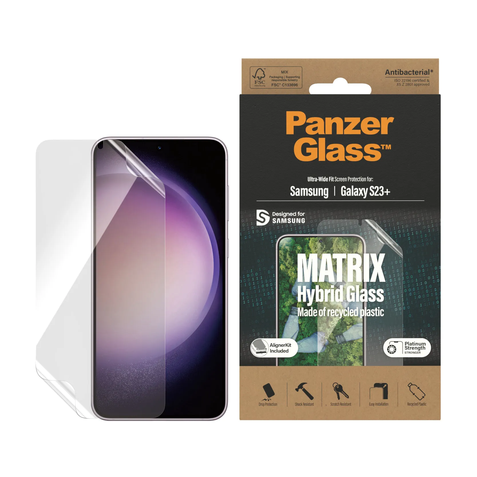 PanzerGlass Matrix Ultra-Wide Fit Alignerkit, Galaxy S23 Plus - Protective Film