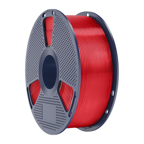 SUNLU PLA+ 1.75 mm, 1 kg 3D-skrivarfilament, Transparent Red