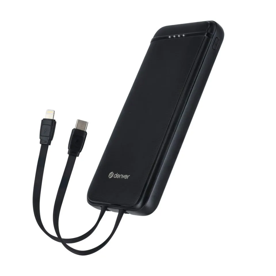 Denver 10.000 mAh 18W -varavirtalähde, Musta