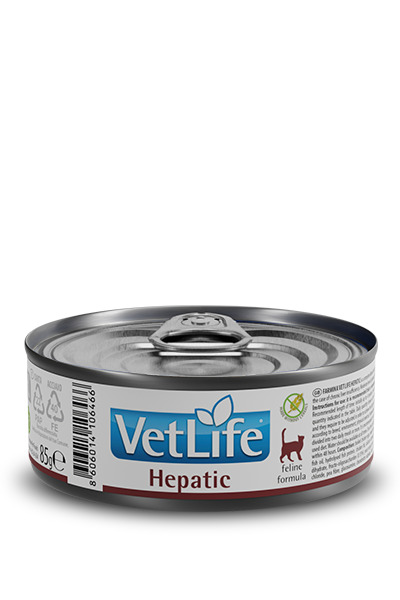 Farmina Vet Life Hepatic, Wet food for cats, Adult, 85g