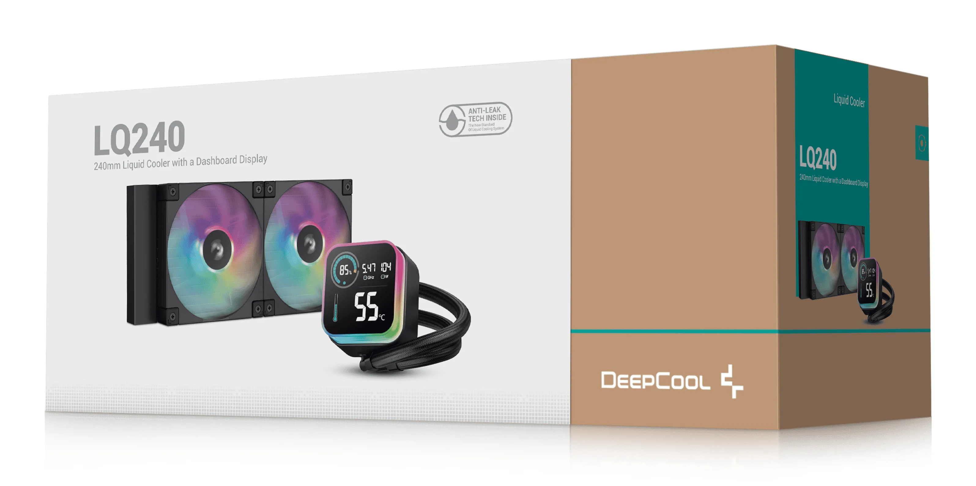 DeepCool LQ240 - liquid cooler, Black
