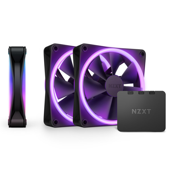 NZXT 3xF120 RGB DUO &amp; RGB Controller - fan, black