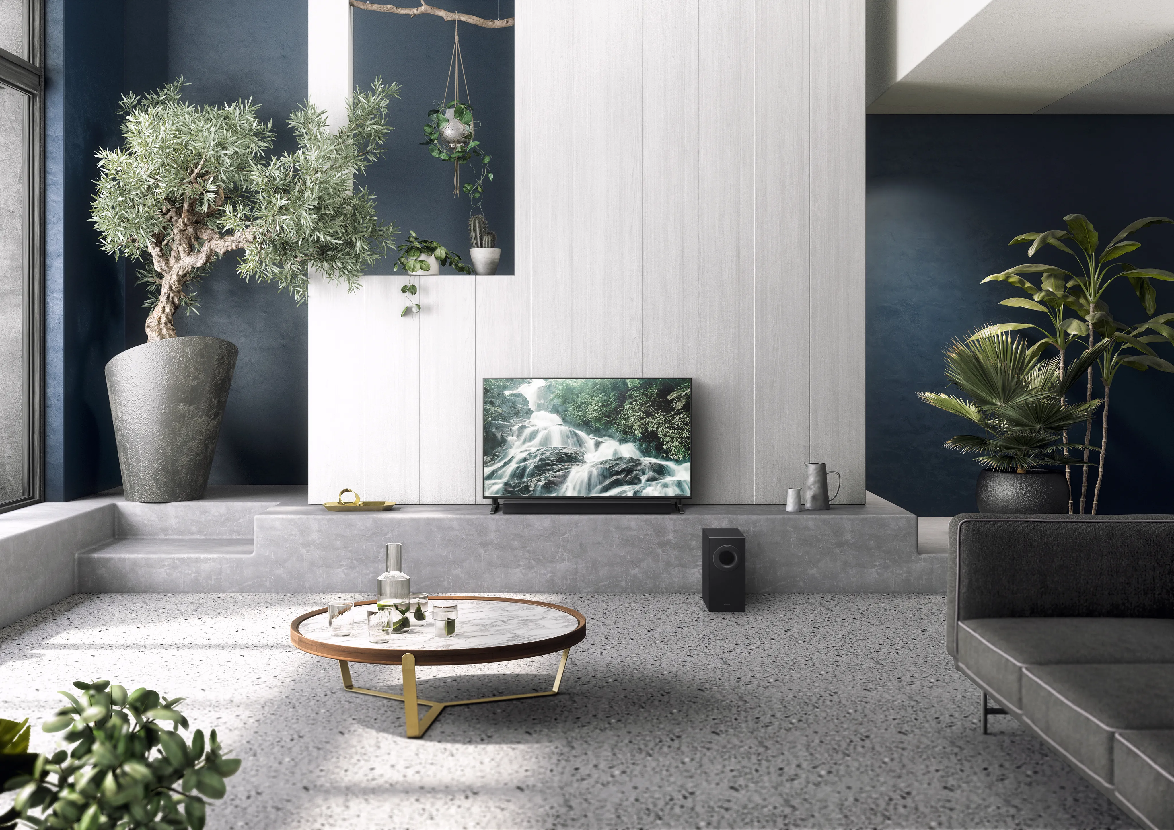 Panasonic SC-HTB490EGK, 2.1, Dolby Digital Soundbar system, with wireless subwoofer, Black