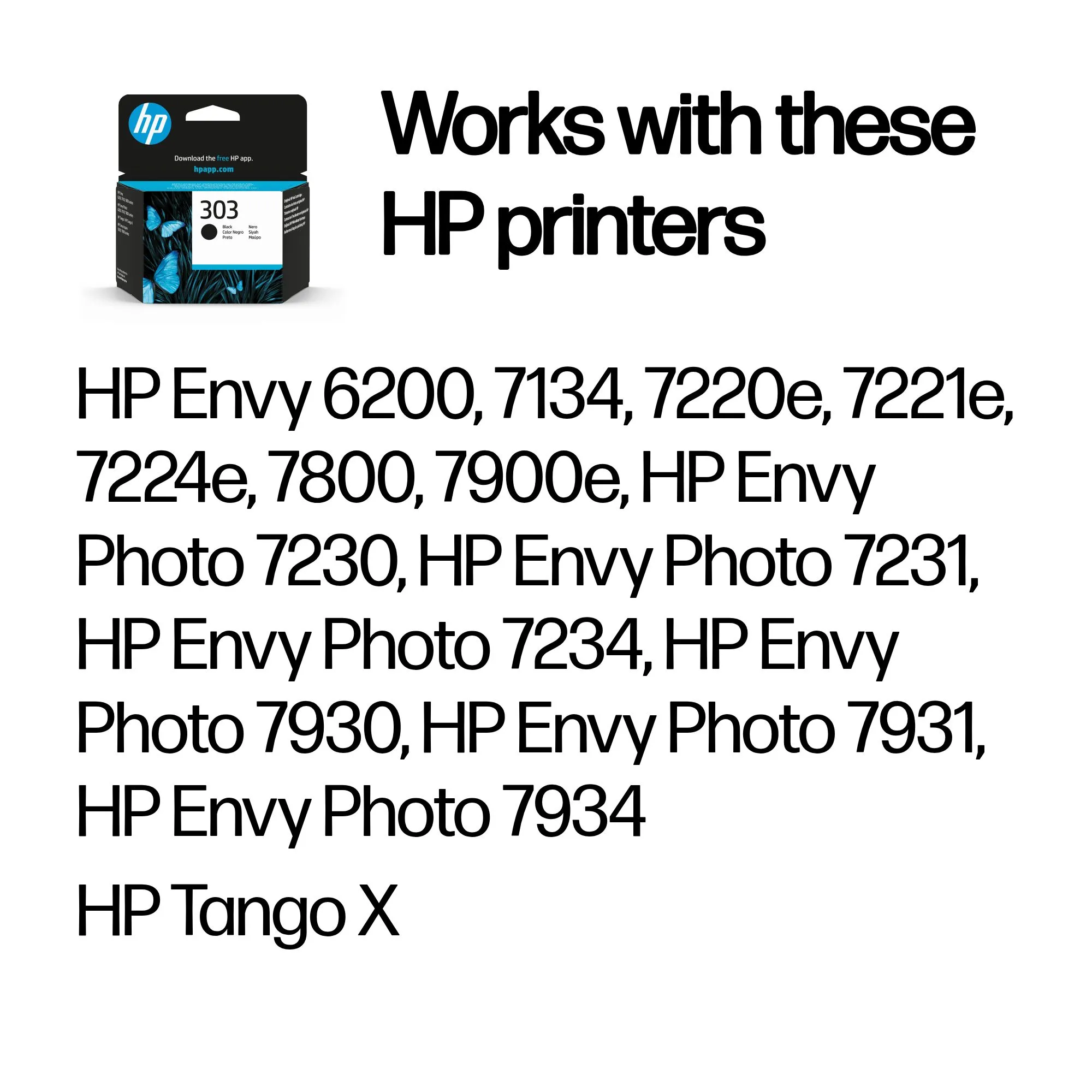 HP 303 ink cartridge, 4 ml, Black