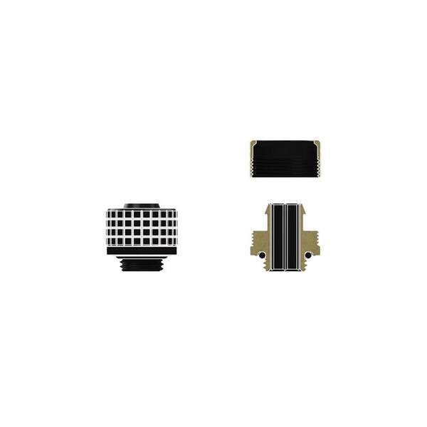 Thermal Grizzly DeltaMate ST16, Water Cooling Fitting, Matt Black