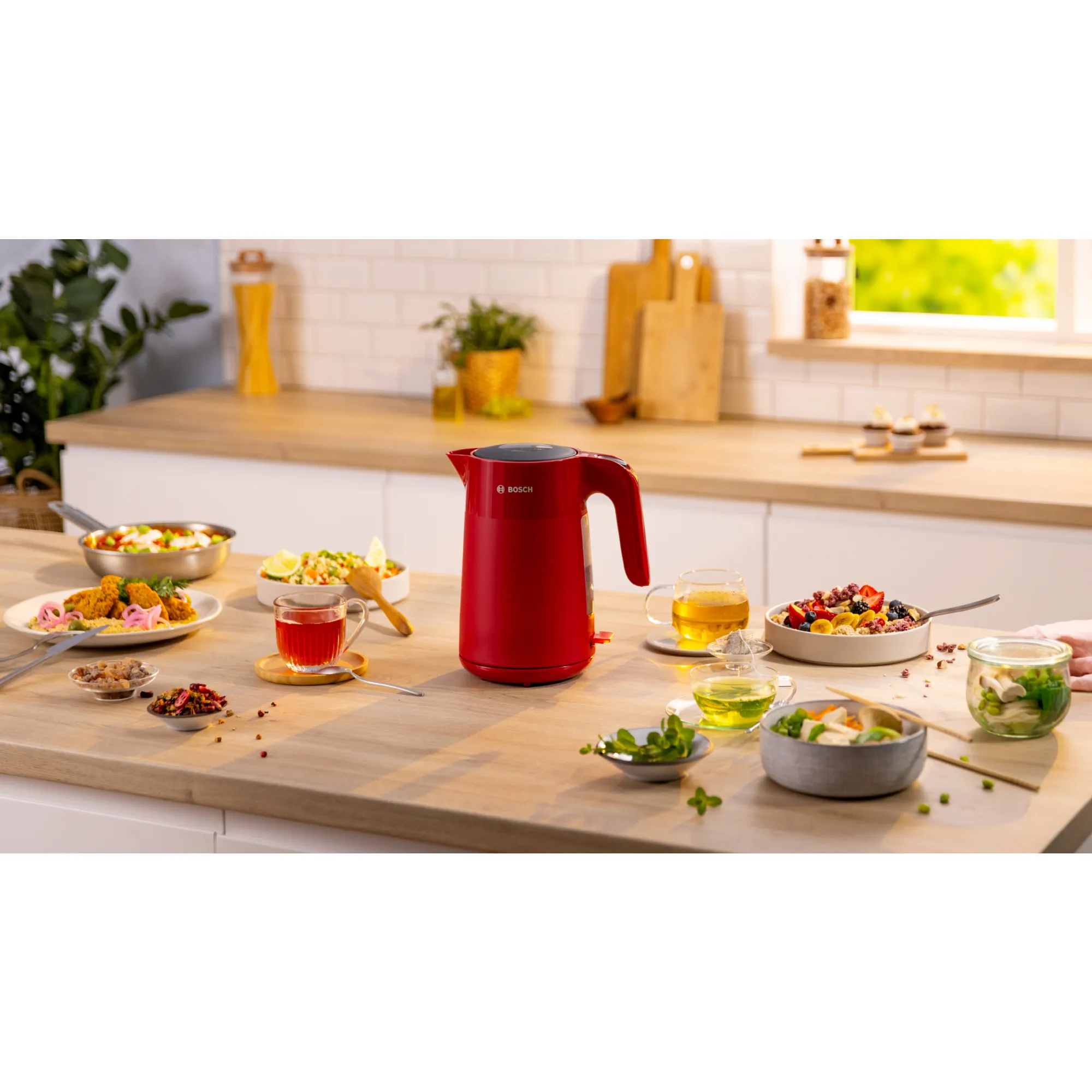 Bosch MyMoment TWK2M164 kettle (red, 2,400 watts, 1.7 liters)