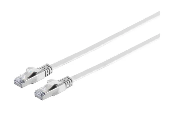 MicroConnect Cat6a U/UTP RJ45 0.5m n&auml;tverkskabel, vit