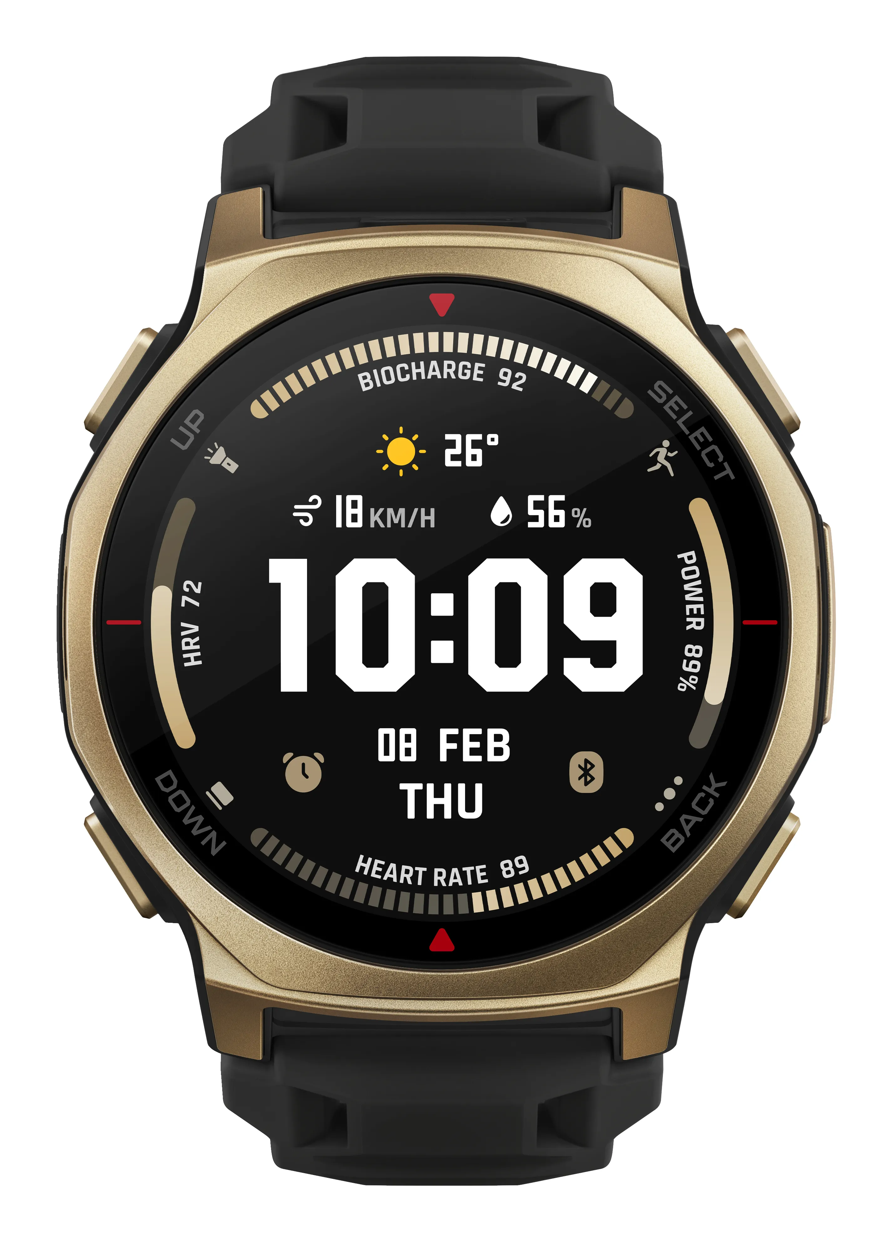 Amazfit T-Rex 3 Pro 44mm AMOLED Sports Watch, Black Gold Amazfit T-Rex 3 Pro 44mm AMOLED Sports Watch, Black Gold