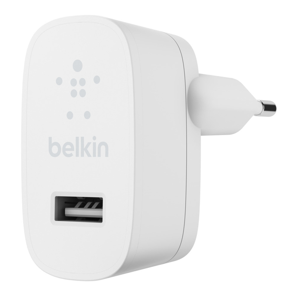 Single USB-A Wall Charger 12W White