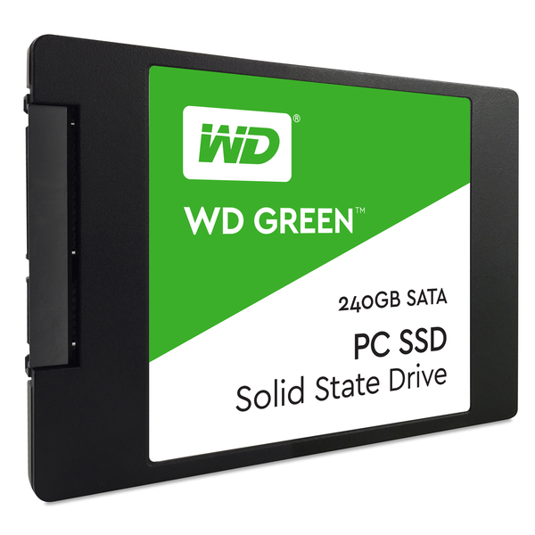 WD 240GB, 2.5", SATA III, 540/465 MB/s -SSD-levy, vihre&auml;