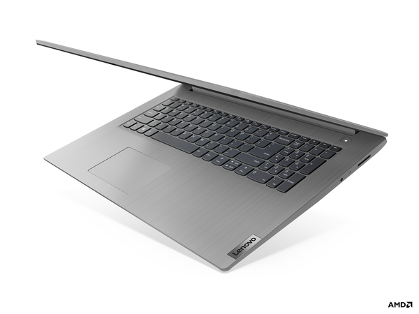 Lenovo 17.3&quot; IdeaPad 3, 8 GB RAM, 256 GB SSD, Win 10 Home - b&auml;rbar dator, Gr&aring;, Platimun