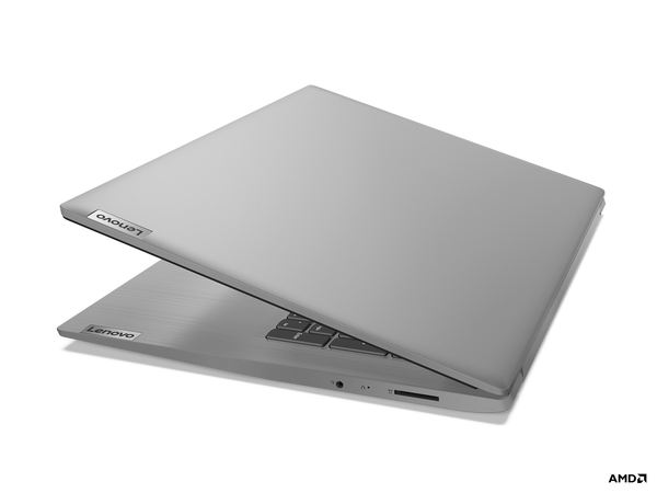 Lenovo 17.3&quot; IdeaPad 3, 8 GB RAM, 256 GB SSD, Win 10 Home - b&auml;rbar dator, Gr&aring;, Platimun