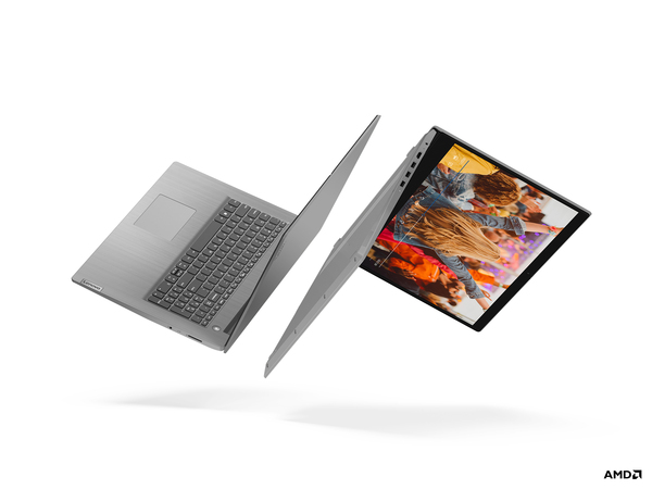 Lenovo 17.3&quot; IdeaPad 3, 8 GB RAM, 256 GB SSD, Win 10 Home - b&auml;rbar dator, Gr&aring;, Platimun