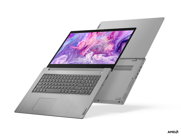 Lenovo 17.3&quot; IdeaPad 3, 8 GB RAM, 256 GB SSD, Win 10 Home - b&auml;rbar dator, Gr&aring;, Platimun