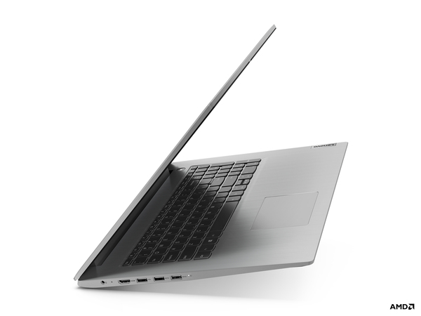 Lenovo 17.3&quot; IdeaPad 3, 8 GB RAM, 256 GB SSD, Win 10 Home - b&auml;rbar dator, Gr&aring;, Platimun