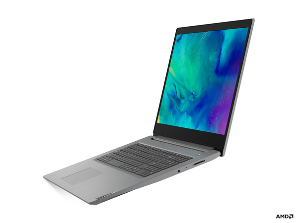 Lenovo 17.3&quot; IdeaPad 3, 8 GB RAM, 256 GB SSD, Win 10 Home - b&auml;rbar dator, Gr&aring;, Platimun