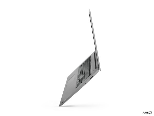 Lenovo 17.3&quot; IdeaPad 3, 8 GB RAM, 256 GB SSD, Win 10 Home - b&auml;rbar dator, Gr&aring;, Platimun