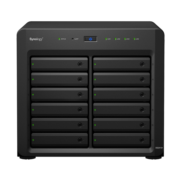Synology DS2415+, h&ouml;gpresterande NAS med plats f&ouml;r 12xSATA-HDD, svar