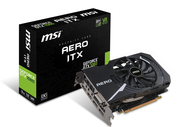 MSI GeForce GTX 1060 AERO ITX 3GB - Graphics card