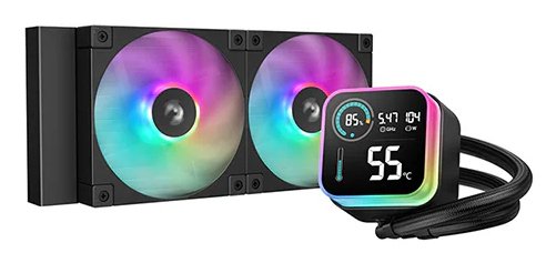 DeepCool LQ240 -nestej&auml;&auml;hdytysj&auml;rjestelm&auml;, Musta