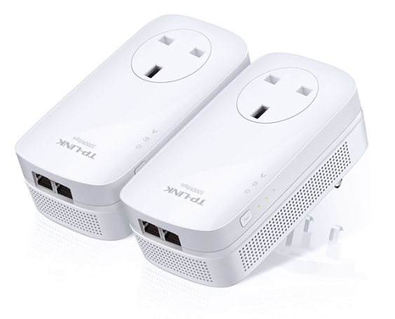 TP-Link AV1000 2-Port Gigabit Passthrough Powerline Starter Kit TL-PA7020P KIT v3