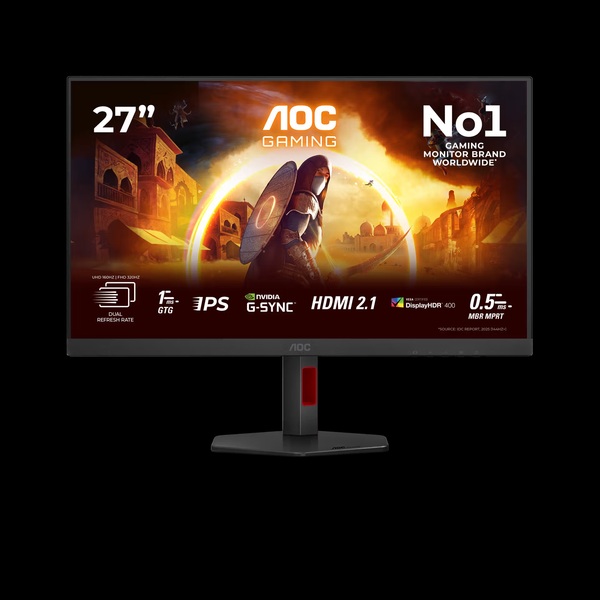 AOC U27G4R 27" 4K UHD, Fast IPS gamingsk&auml;rm med USB hub