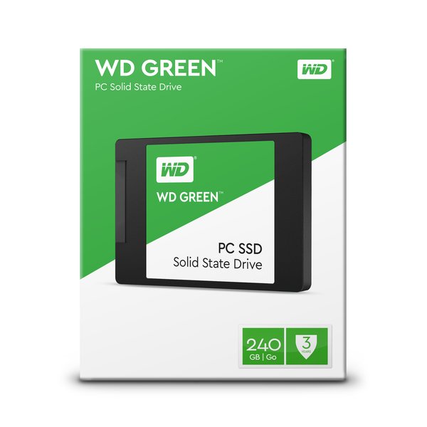 WD 240GB, 2.5", SATA III, 540/465 MB/s - SSD, gr&ouml;n