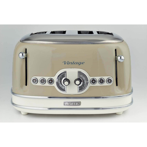 Ariete Vintage - br&ouml;drost, 4 skivor, beige