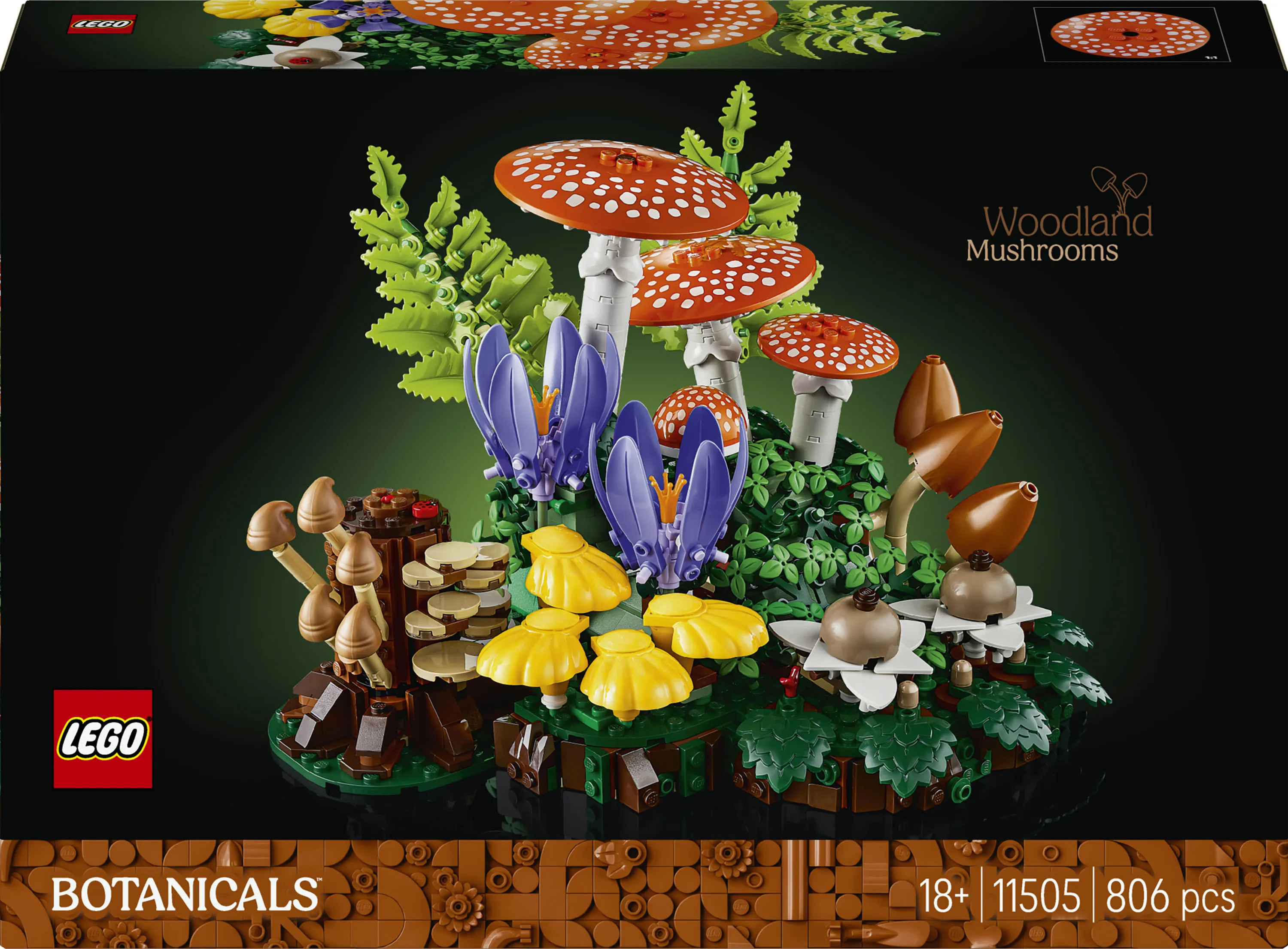 LEGO Botanicals Woodland Mushrooms 11505