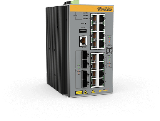 ALLIED L3 Industrial Ethernet Switch 16x 10/100/1000-T PoE+ 4x SFP Ports