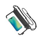 Spello Waterproof Crossbody Zipper Pouch | Black | IPX8 Waterproof Rating | Hypalon Mesh Material