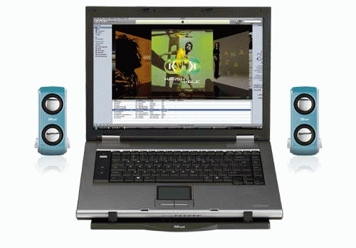 TRUST Portable Notebook Speakers - Blue