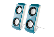 TRUST Portable Notebook Speakers - Blue