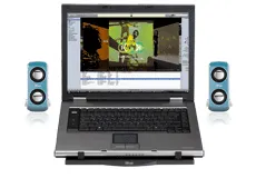 TRUST Portable Notebook Speakers - Blue