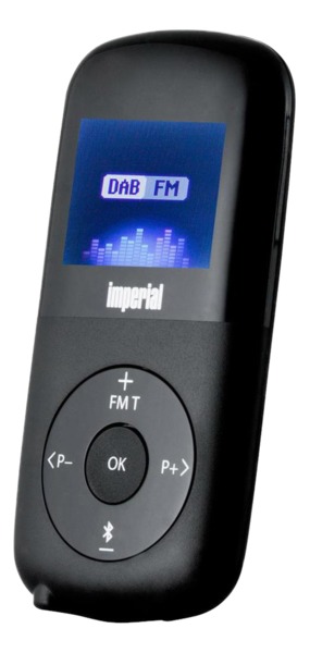 Imperial Dabman 1, taskuradio, DAB+, FM, Bluetooth, 3,5mm, musta