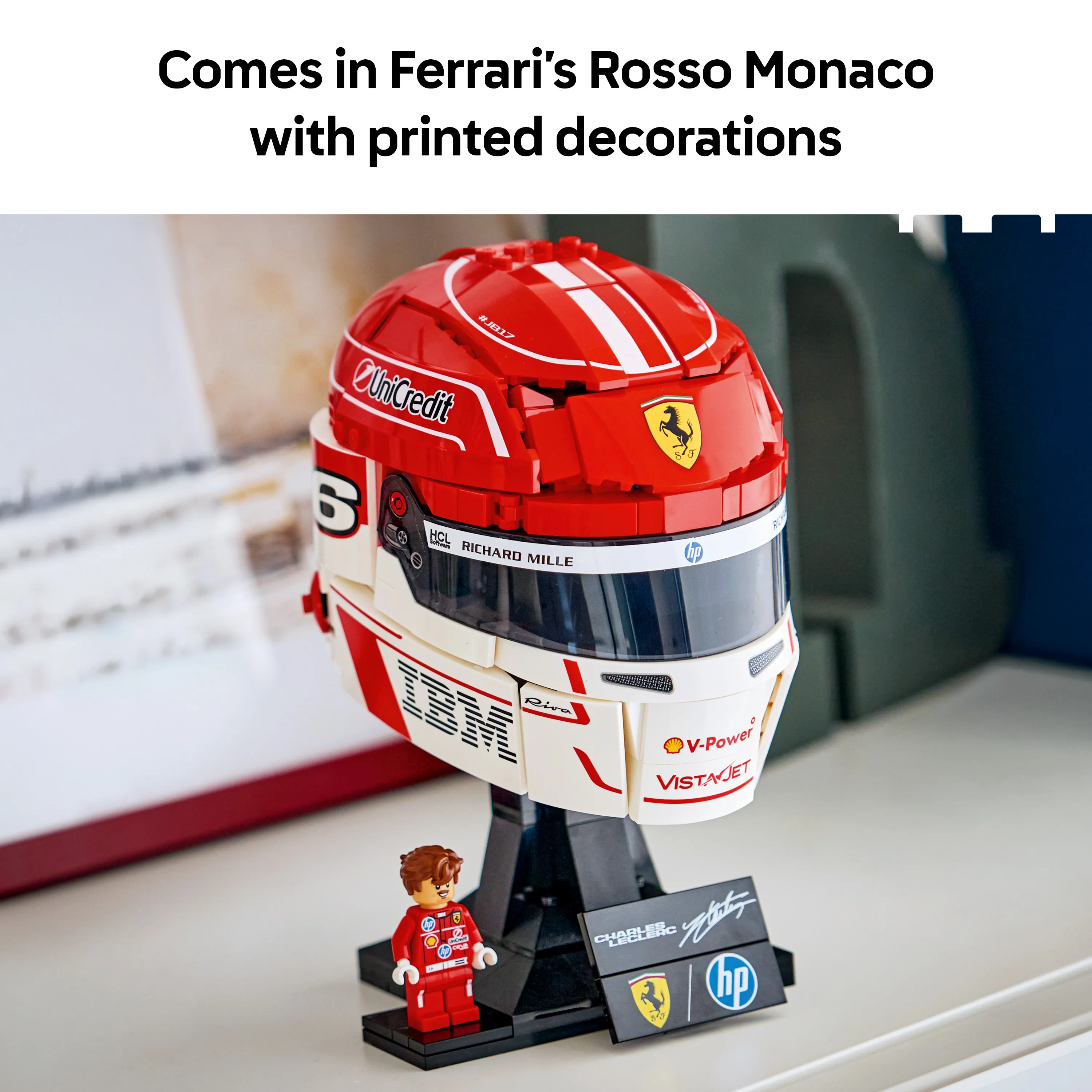 LEGO Editions Scuderia Ferrari HP Helmet &mdash; Charles Leclerc 43014