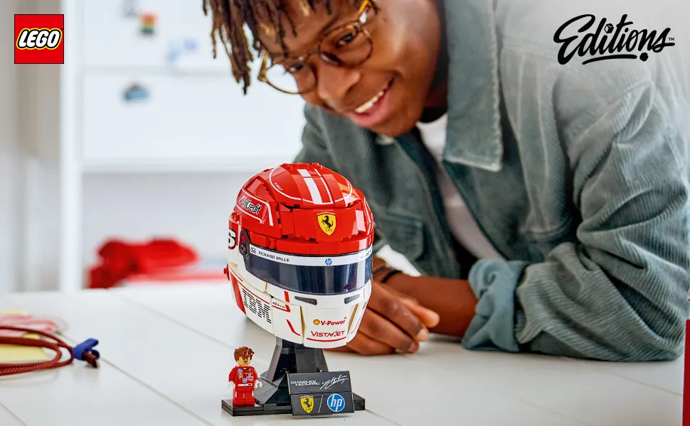 LEGO Editions Scuderia Ferrari HP Helmet &mdash; Charles Leclerc 43014
