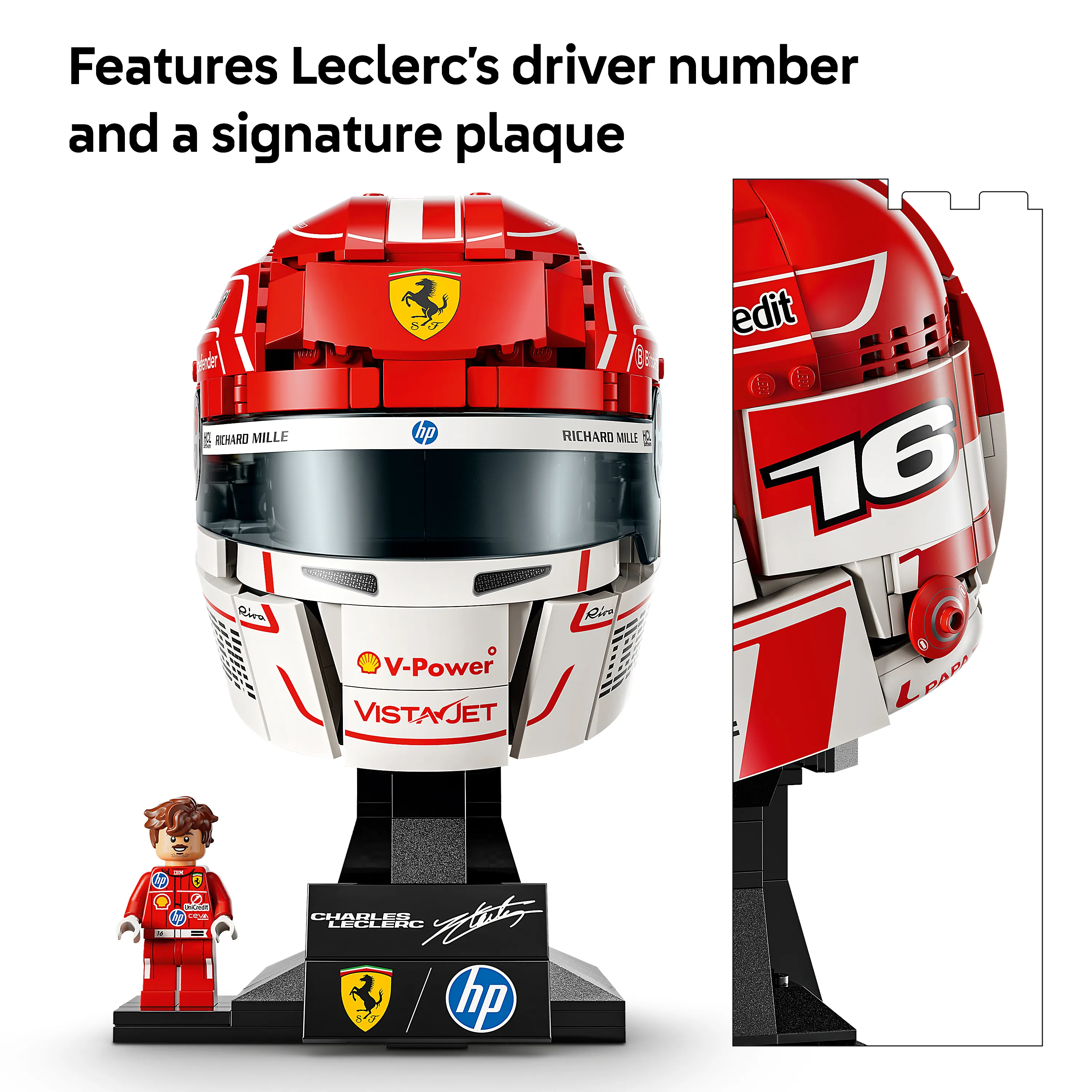LEGO Editions Scuderia Ferrari HP Helmet &mdash; Charles Leclerc 43014