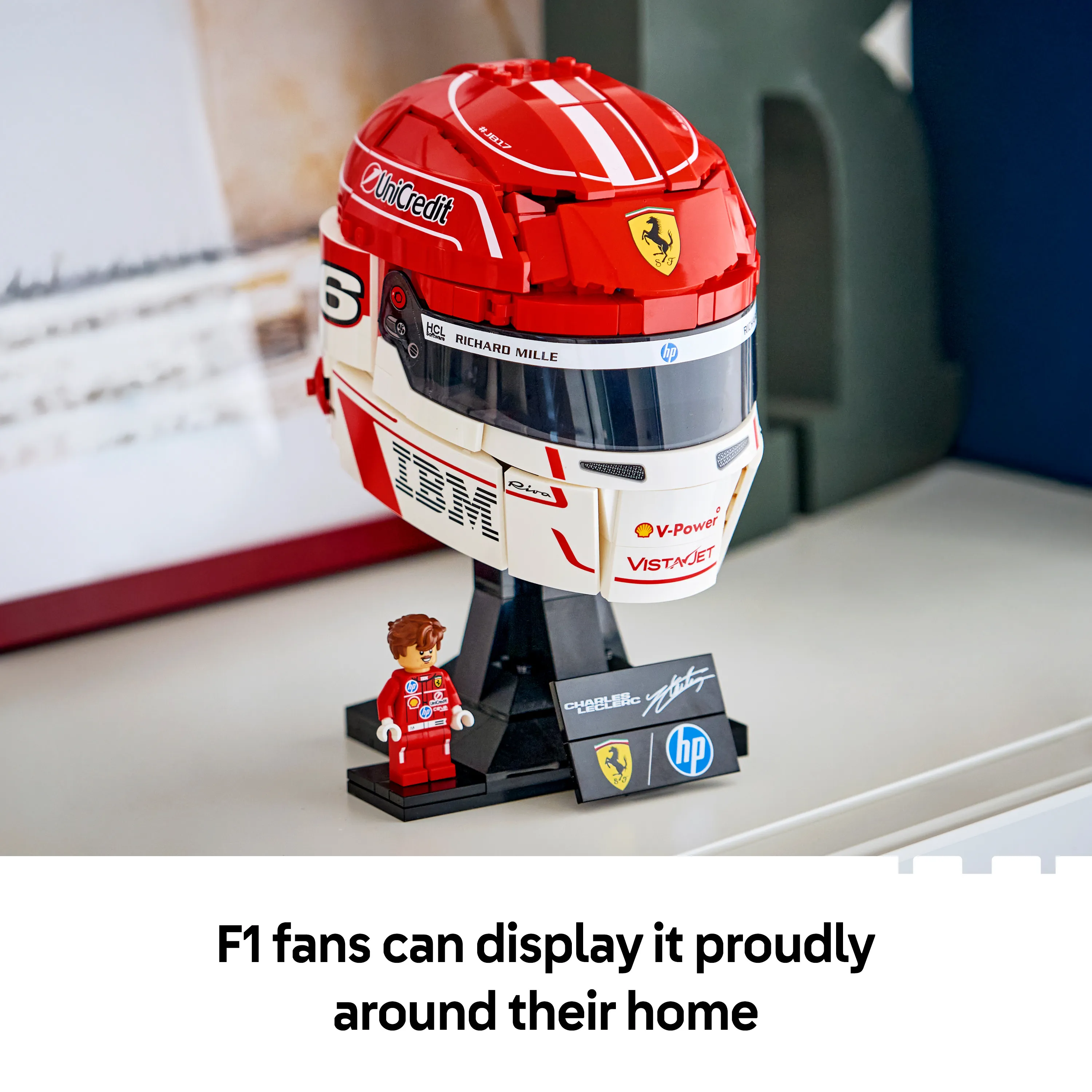 LEGO Editions Scuderia Ferrari HP Helmet &mdash; Charles Leclerc 43014