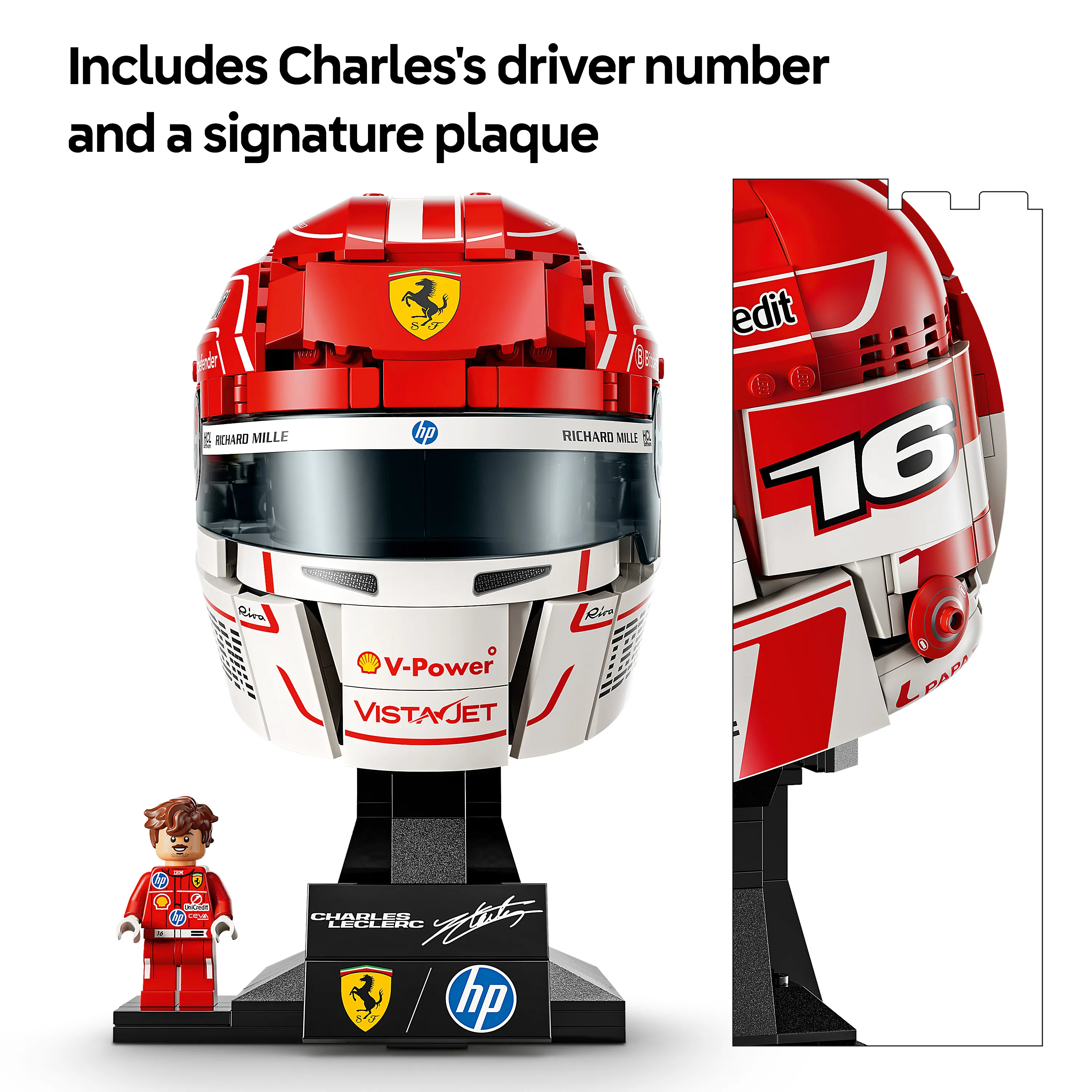 LEGO Editions Scuderia Ferrari HP Helmet &mdash; Charles Leclerc 43014