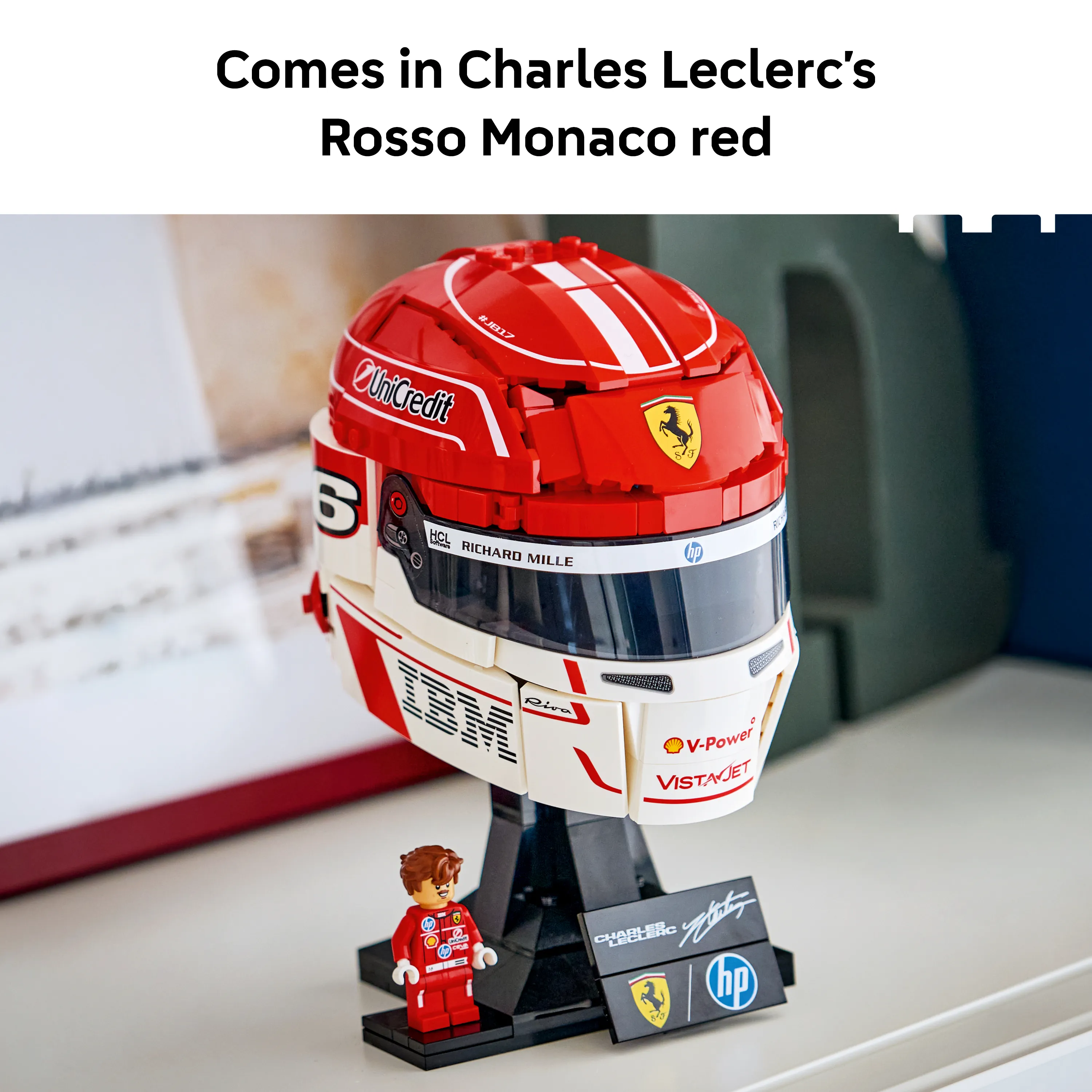 LEGO Editions Scuderia Ferrari HP Helmet &mdash; Charles Leclerc 43014