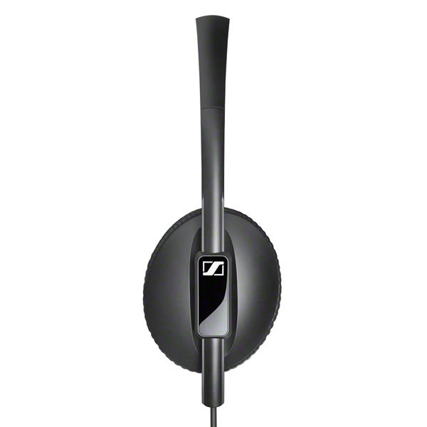 Sennheiser HD 2.10 H&ouml;rlurar, on-ear, vikbara, kompakt, svart