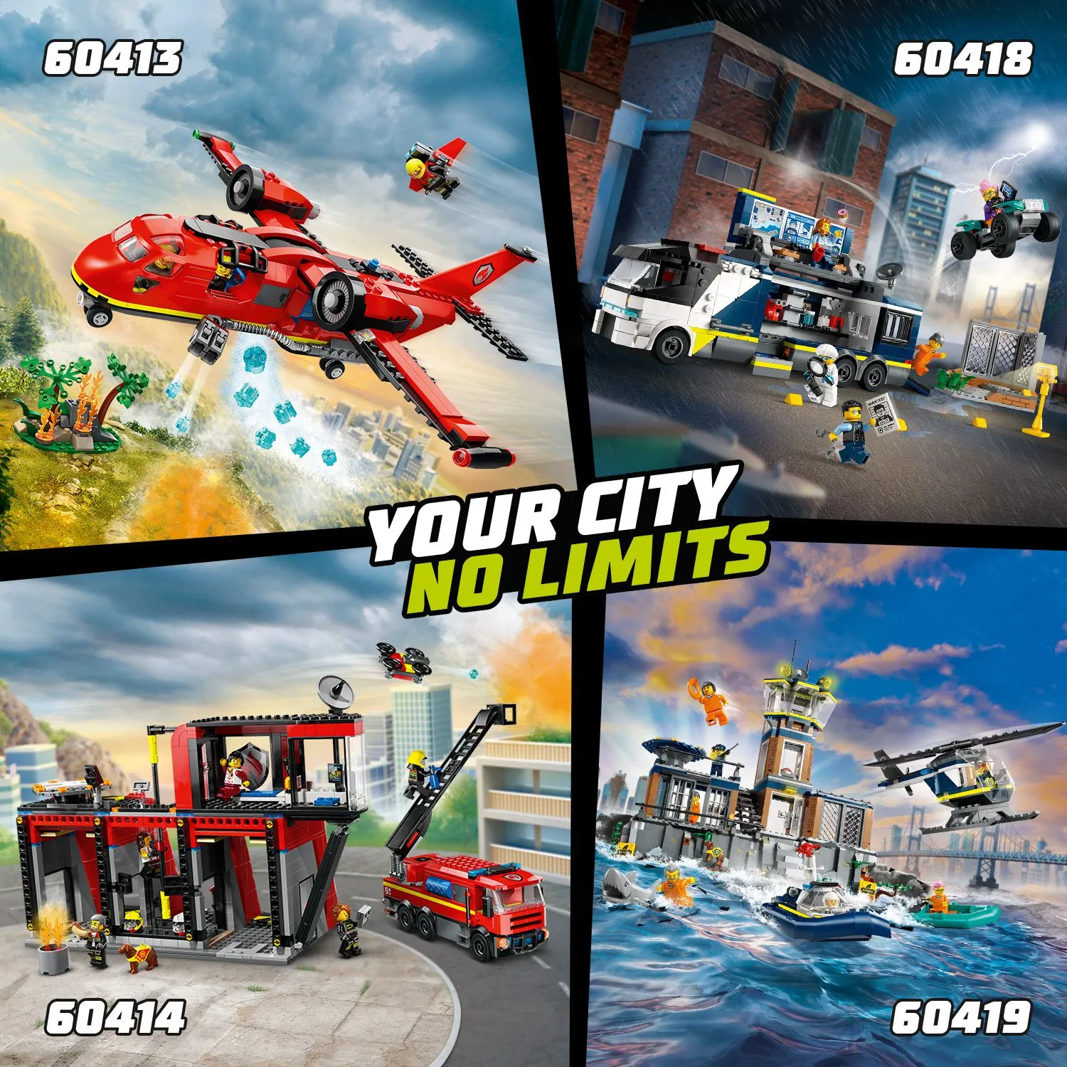 Lego City Fire Rescue Plane 60413