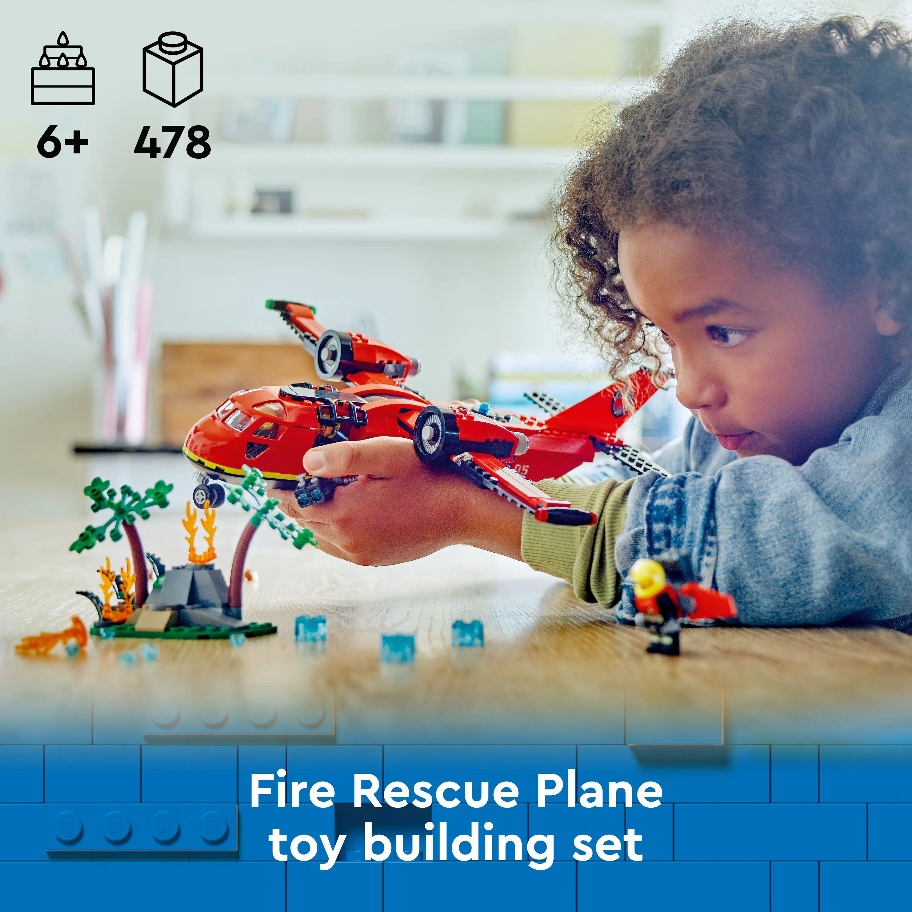 Lego City Fire Rescue Plane 60413