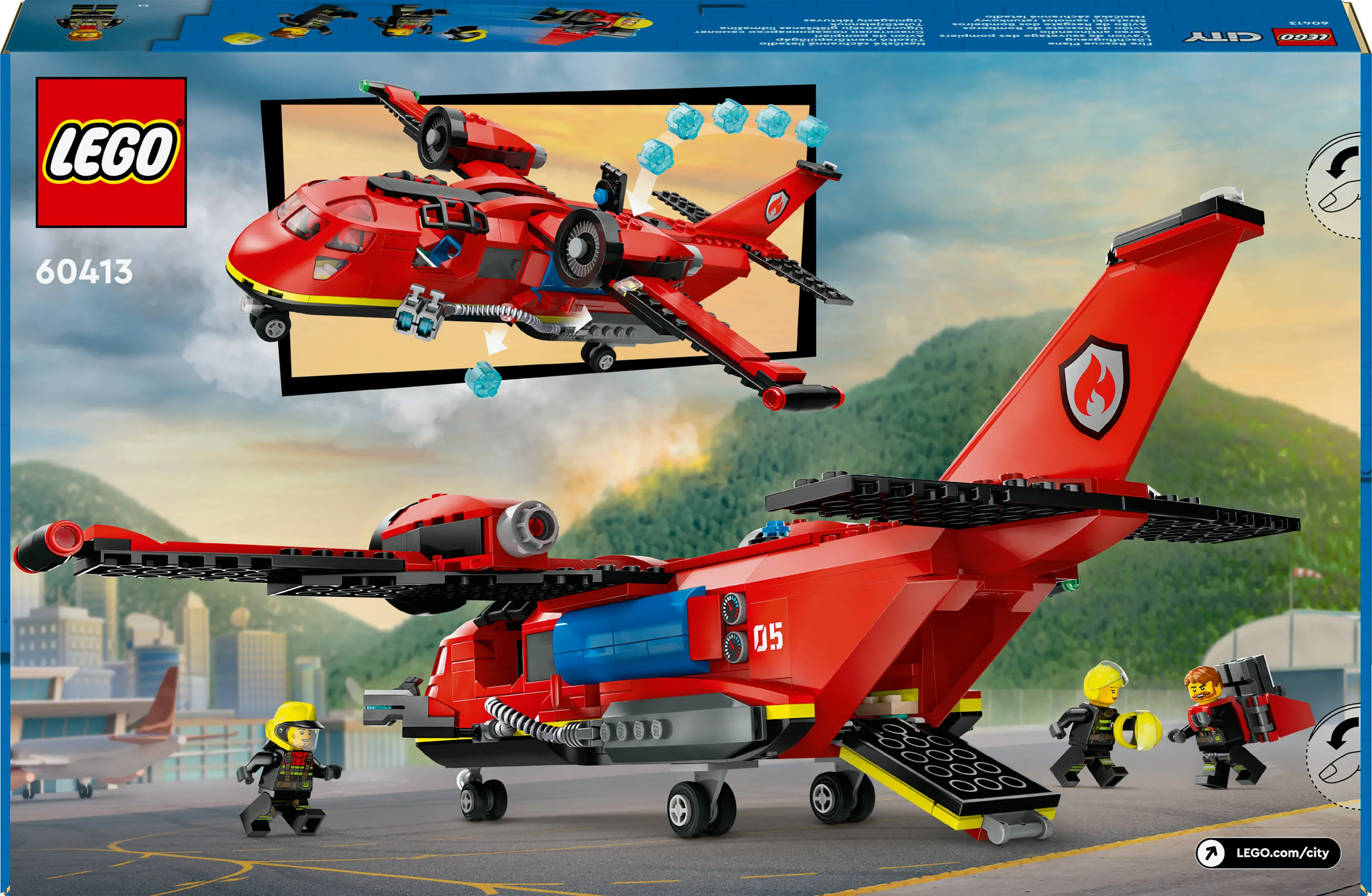 Lego City Fire Rescue Plane 60413